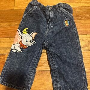 Disney Blue Jeans with Dumbo and Circus Ball Patches